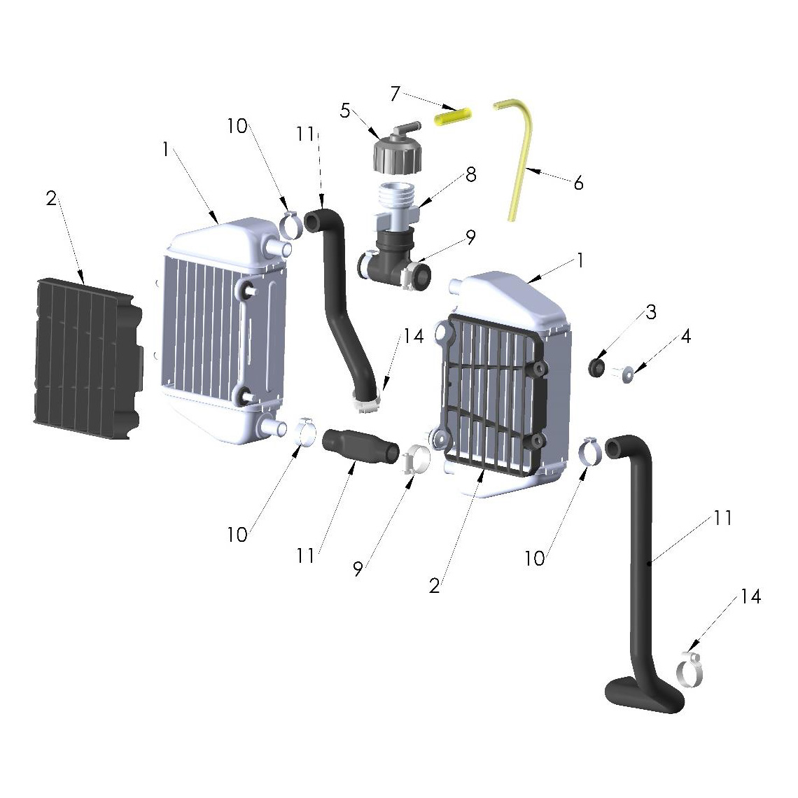 22-CX50SR-FWE-Coolant-01 Coolant System 2022 Cobra CX50SRx FWE - Image 1
