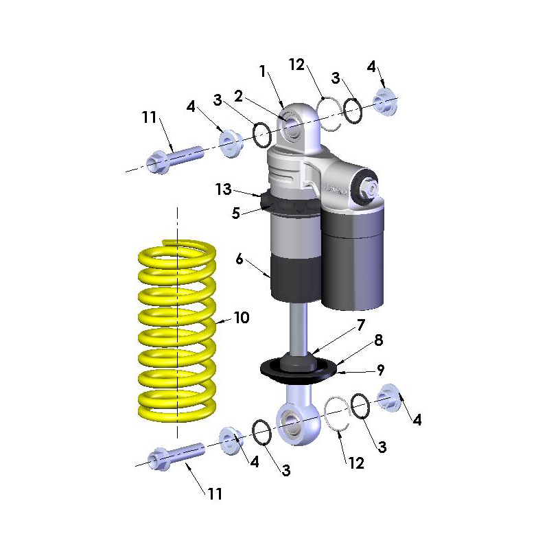 23-CX50JR-Shock Shock 2023 Cobra CX50JR - Image 1