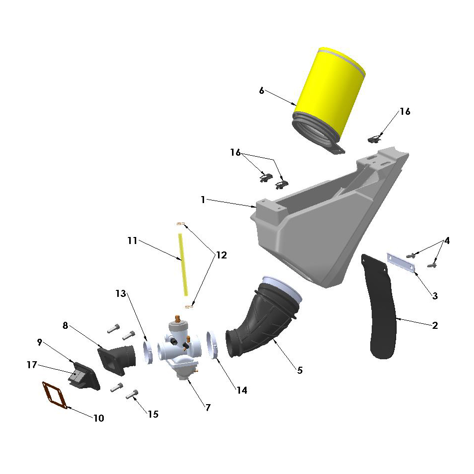 23-CX65-Airbox-Inlet Airbox and Inlet System 2023 Cobra CX65 - Image 1