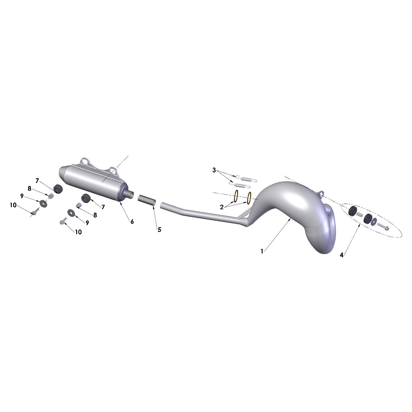 24-CX50JR-Exhaust-System Exhaust System 2024 Cobra CX50JR - Image 1