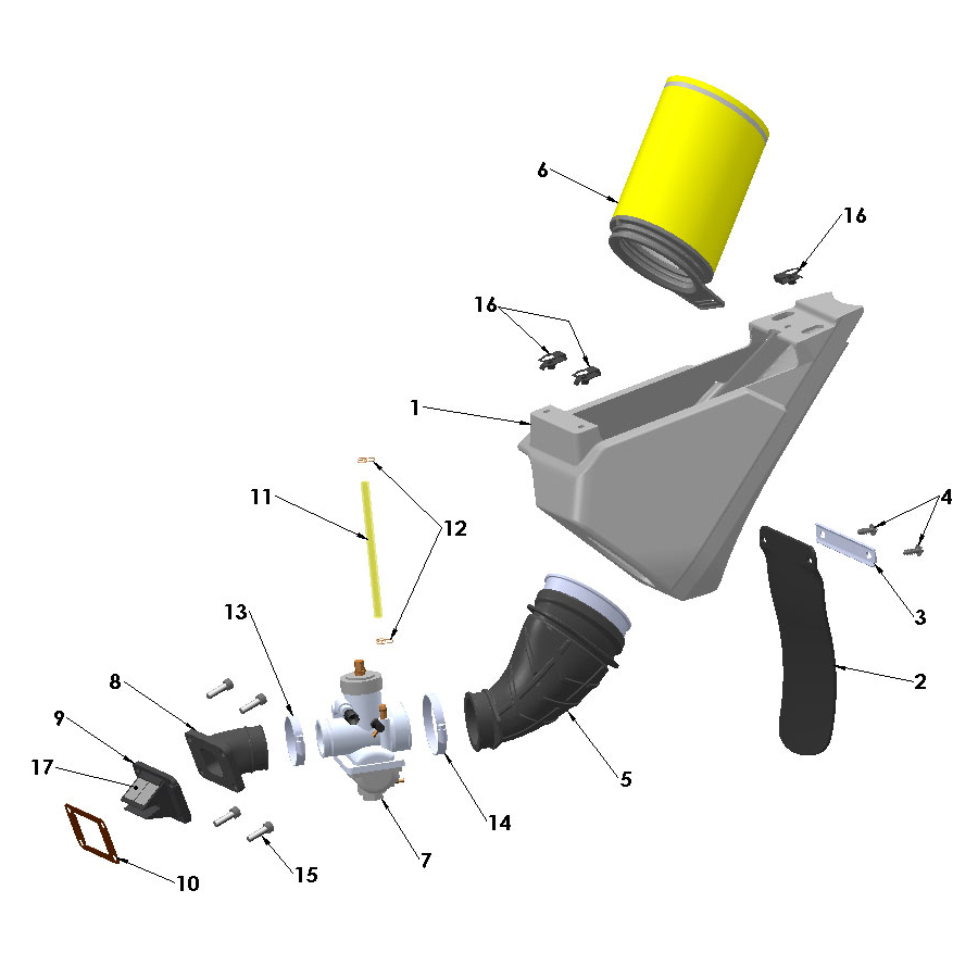 24-CX65-Airbox-Inlet Airbox and Inlet System 2024 Cobra CX65 - Image 1