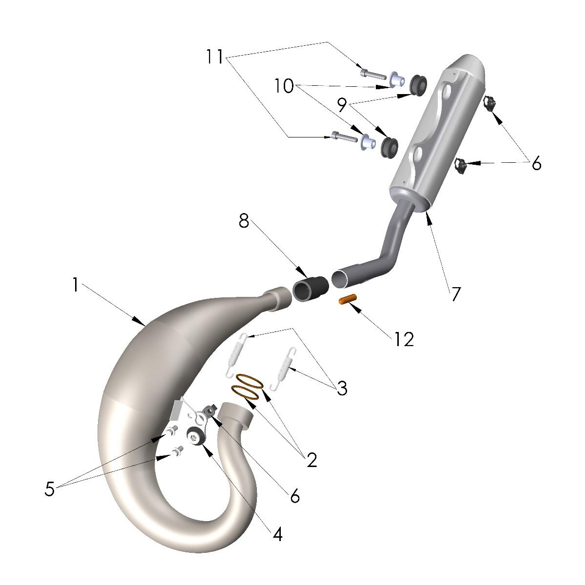 25-CX50FWE-Exhaust-System Exhaust System 2025 Cobra CX50FWE - Image 1