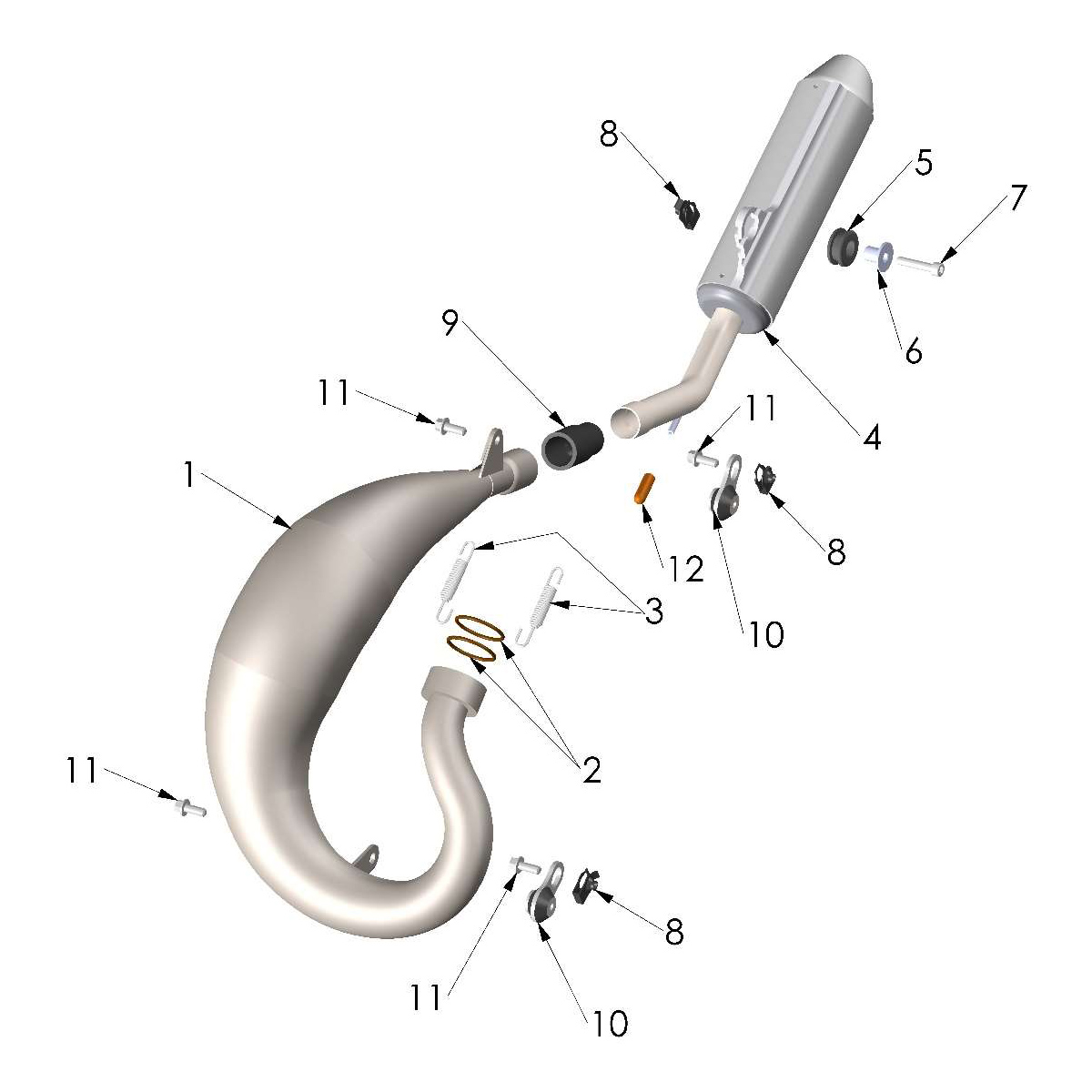 25-CX50JR-Exhaust-System Exhaust System 2025 Cobra CX50JR - Image 1