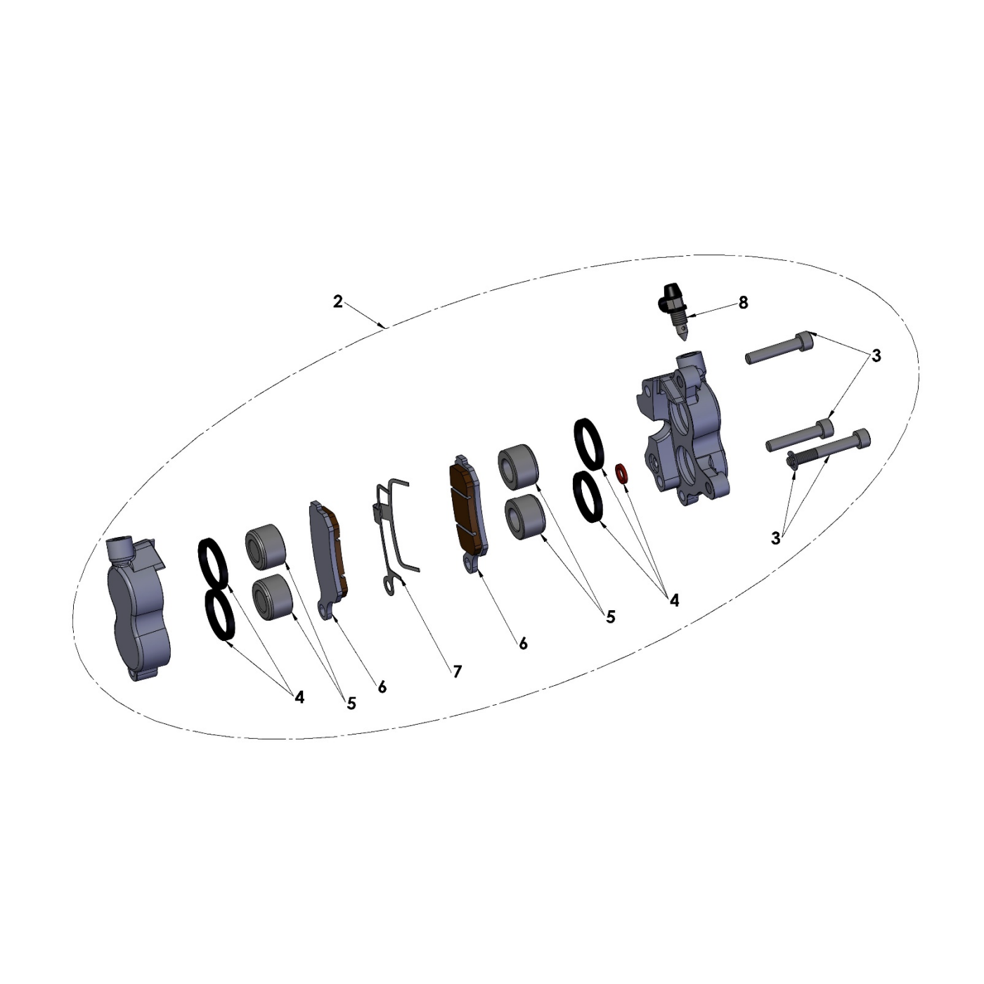 25-CX65-Front-Brakes-Caliper Front Brakes – Caliper 2025 Cobra CX65 - Image 1