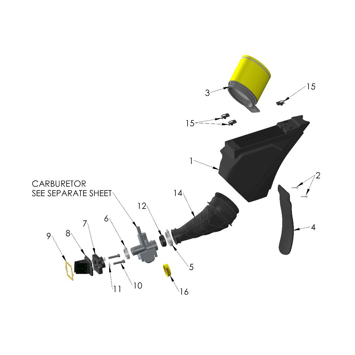 26-CX50FWE-Airbox-Inlet Airbox and Inlet System 2026 Cobra CX50FWE - Image 1