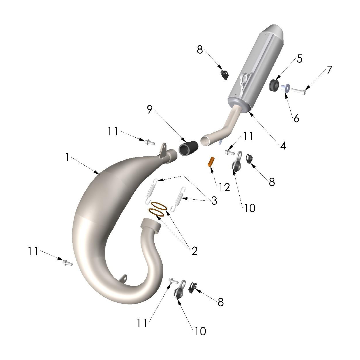 26-CX50JR-Exhaust-System Exhaust System 2026 Cobra CX50JR - Image 1